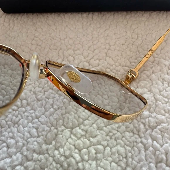 Cartier Gold and Blue Aviator Glasses (blue and beyond) - Picture 6 of 10